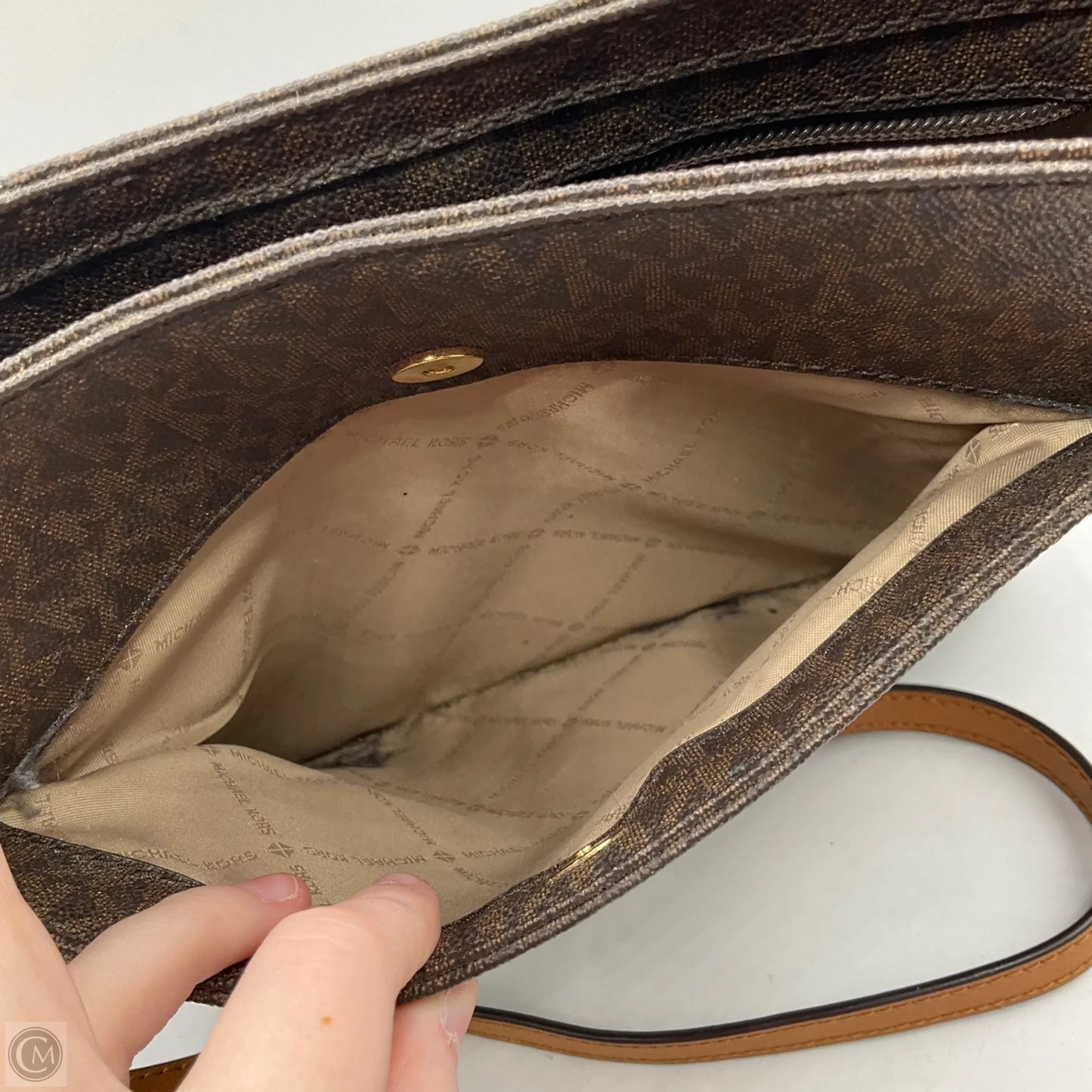 Crossbody Designer By Michael Kors, Size: Medium