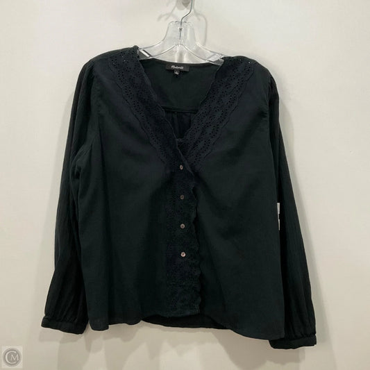 Top Short Sleeve By Madewell In Black, Size: L