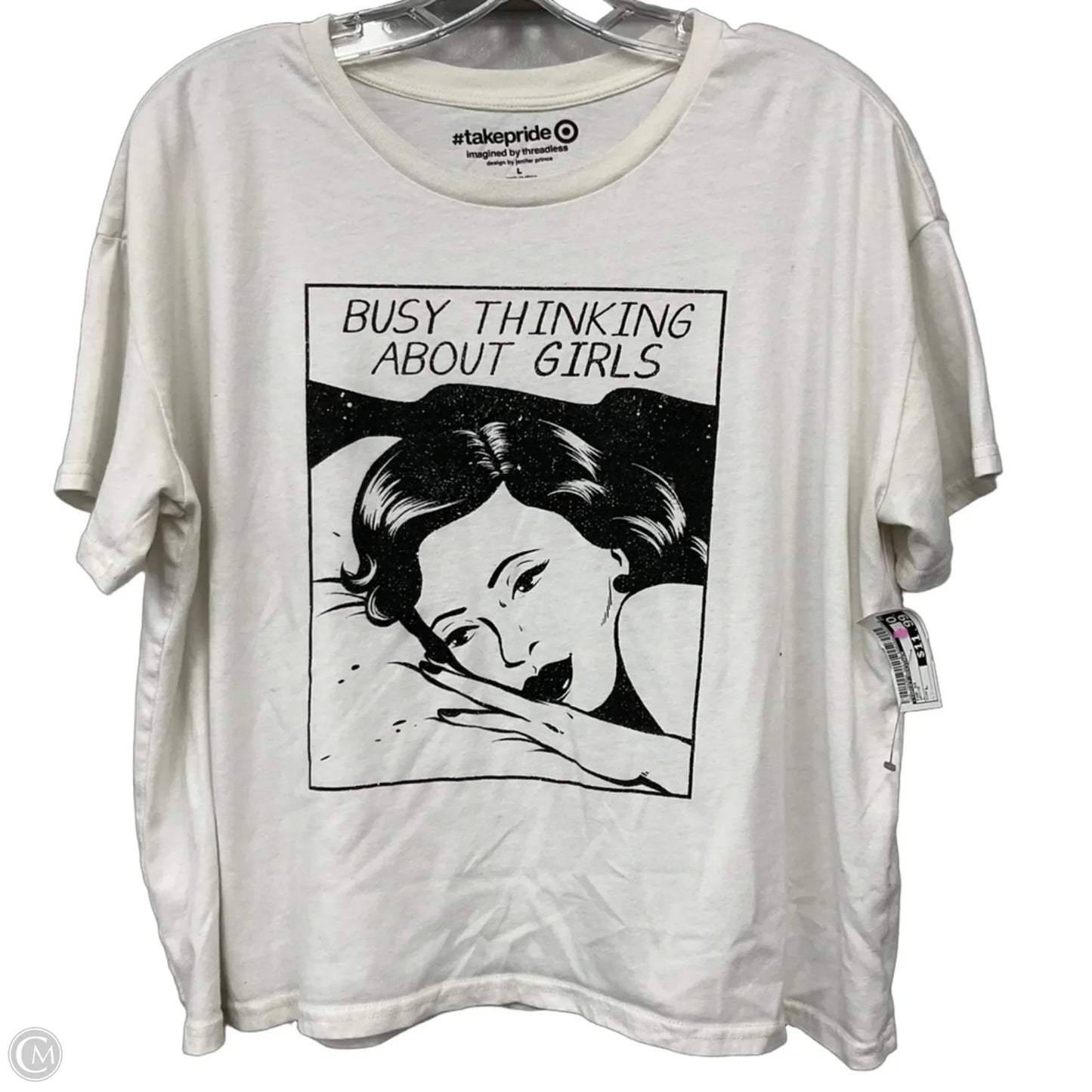 Top Short Sleeve By Target-designer In White, Size: L