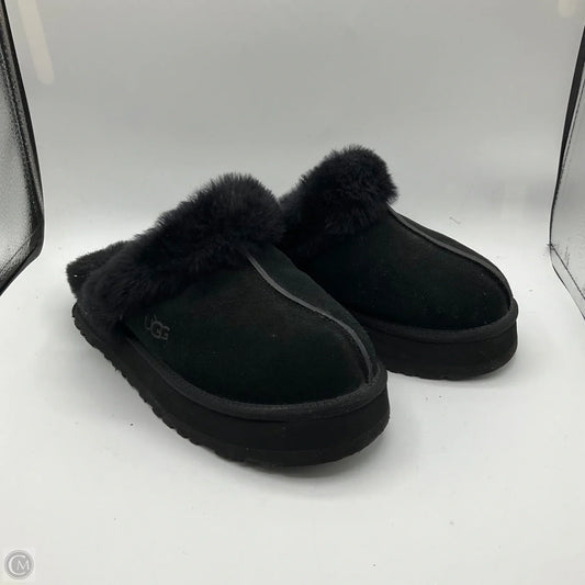 Slippers Designer By Ugg In Black, Size: 9