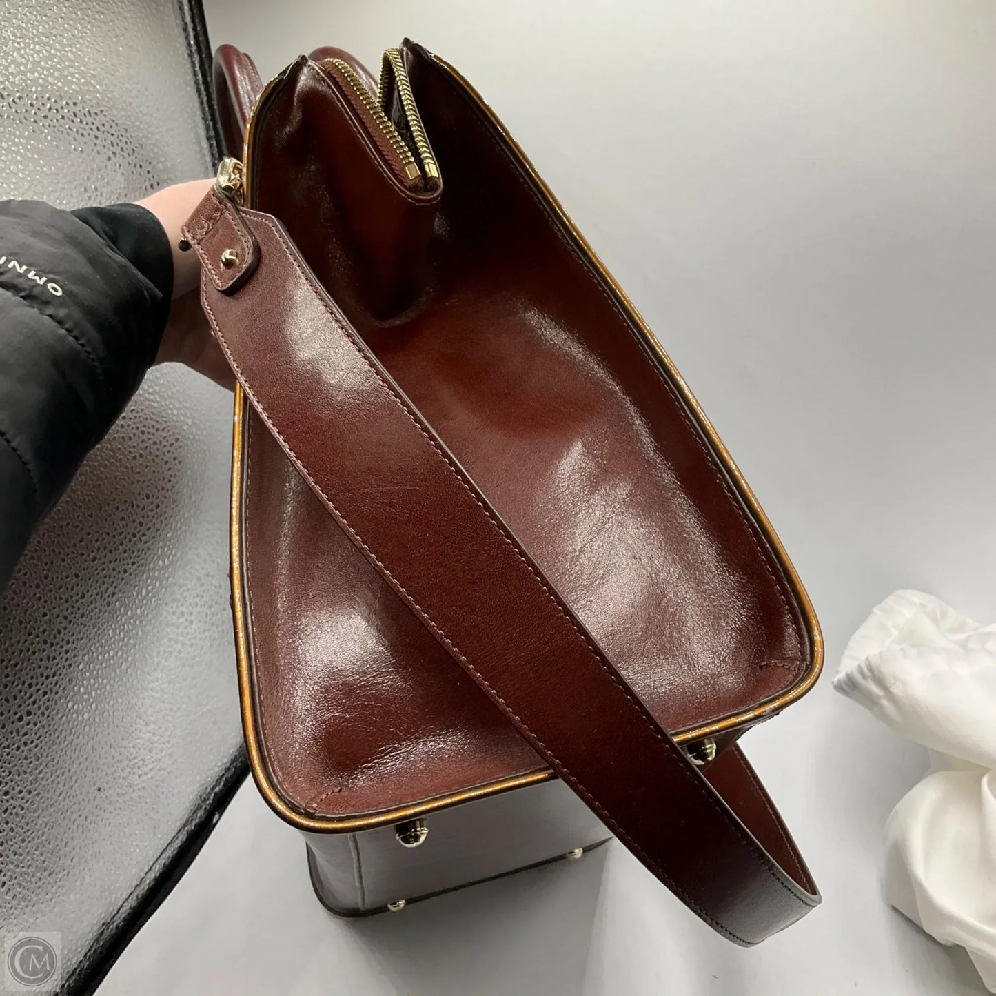 Handbag Designer By Brahmin, Size: Large