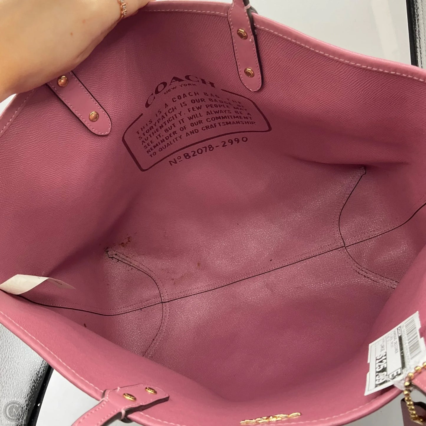 Handbag Designer By Coach, Size: Large