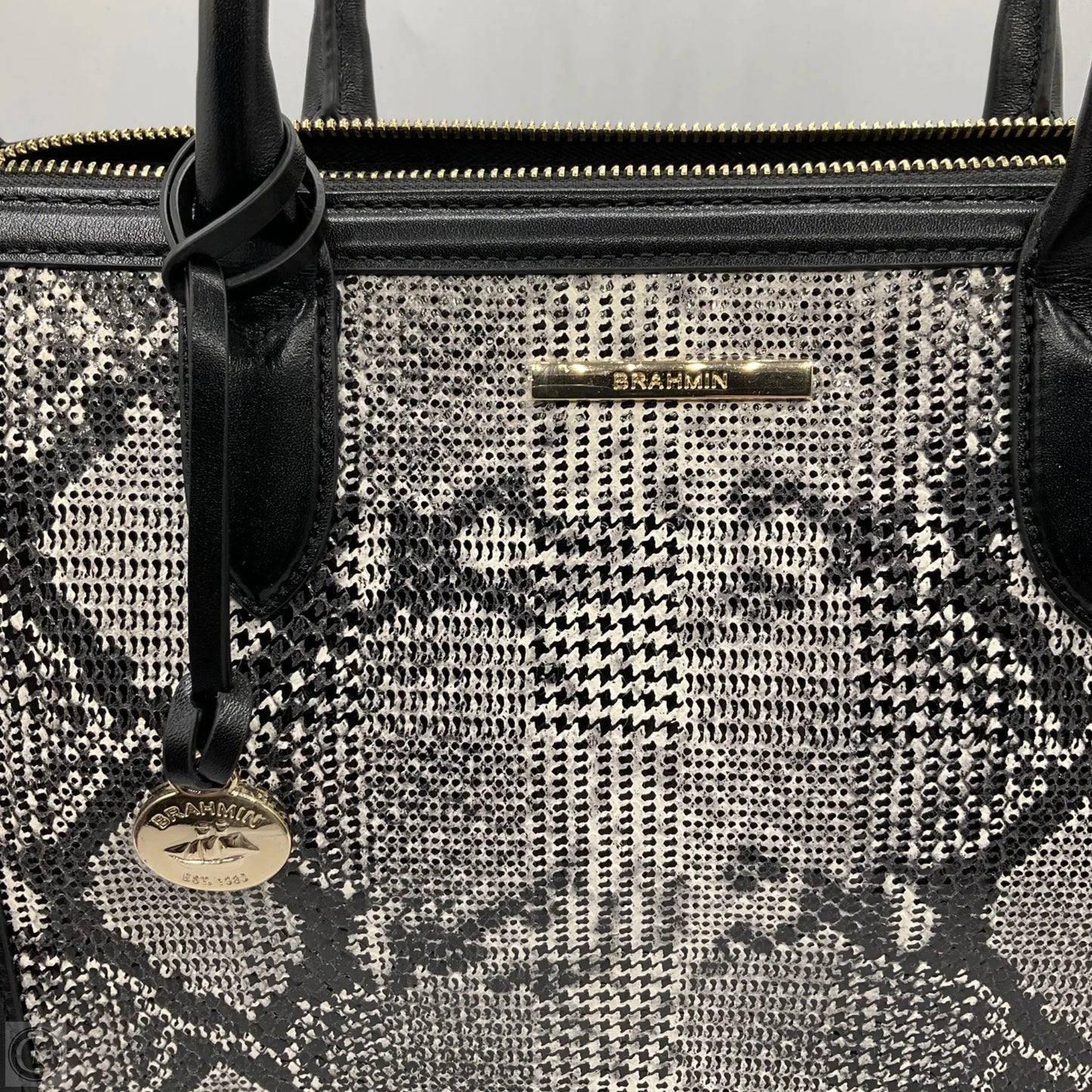 Handbag Designer By Brahmin, Size: Large
