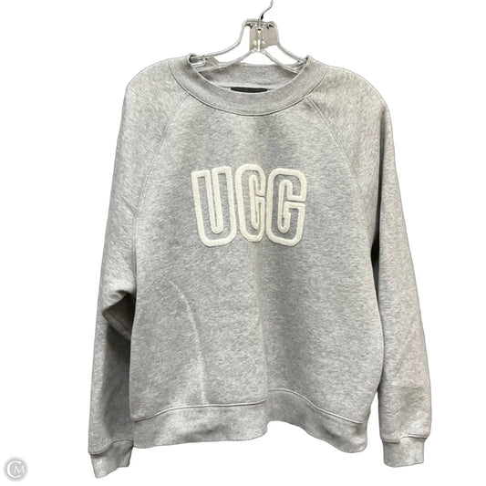 Sweatshirt Designer By Ugg In Grey, Size: L