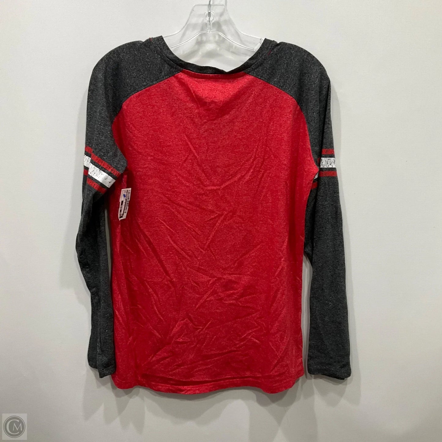 Top Long Sleeve By Champion In Red, Size: Xl