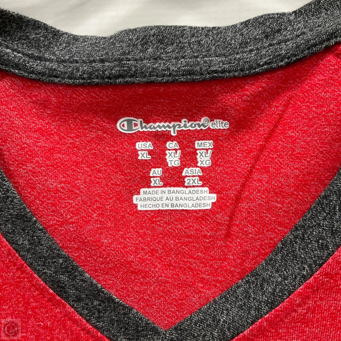 Top Long Sleeve By Champion In Red, Size: Xl