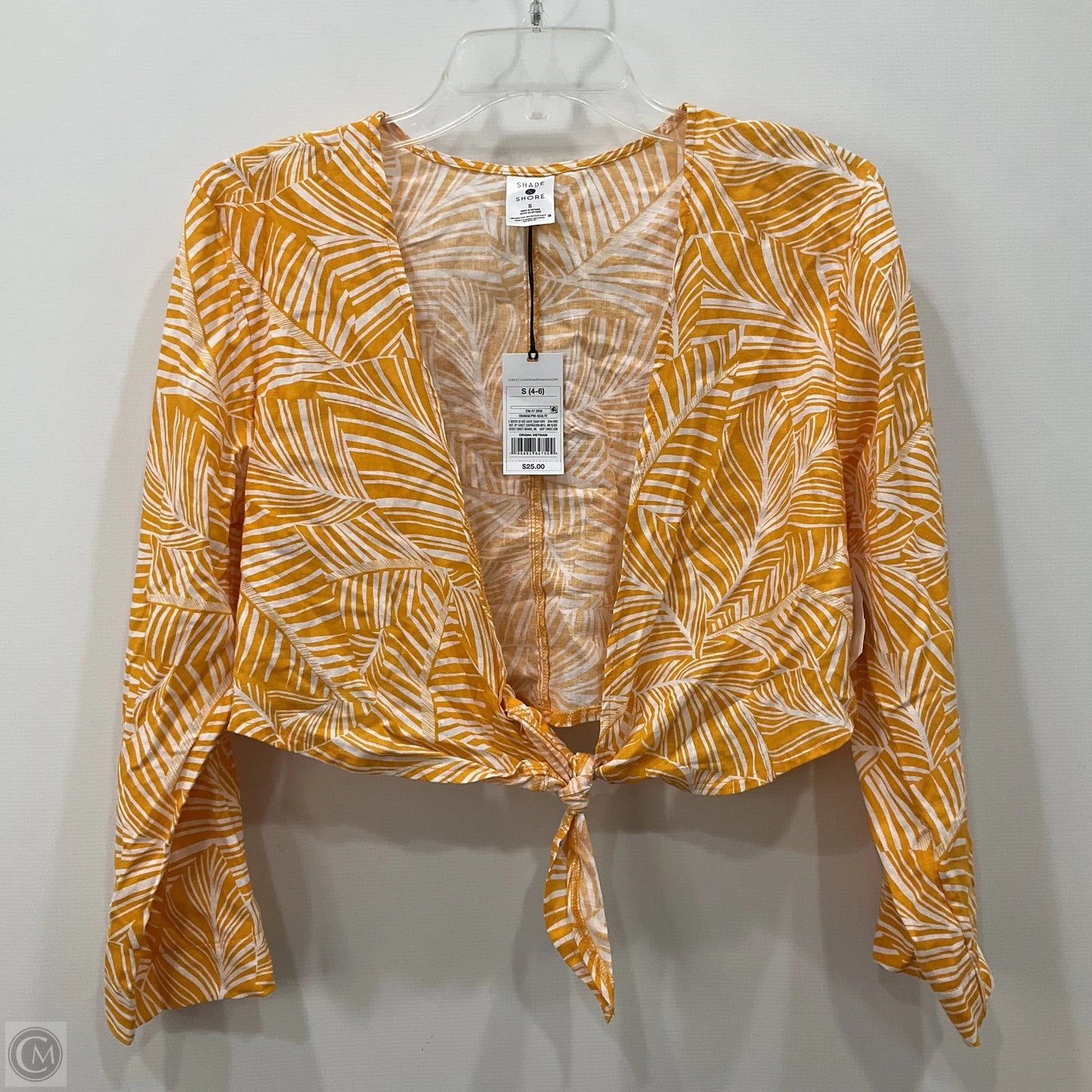 Top 2pc Short Sleeve By Shade & Shore In Yellow, Size: S