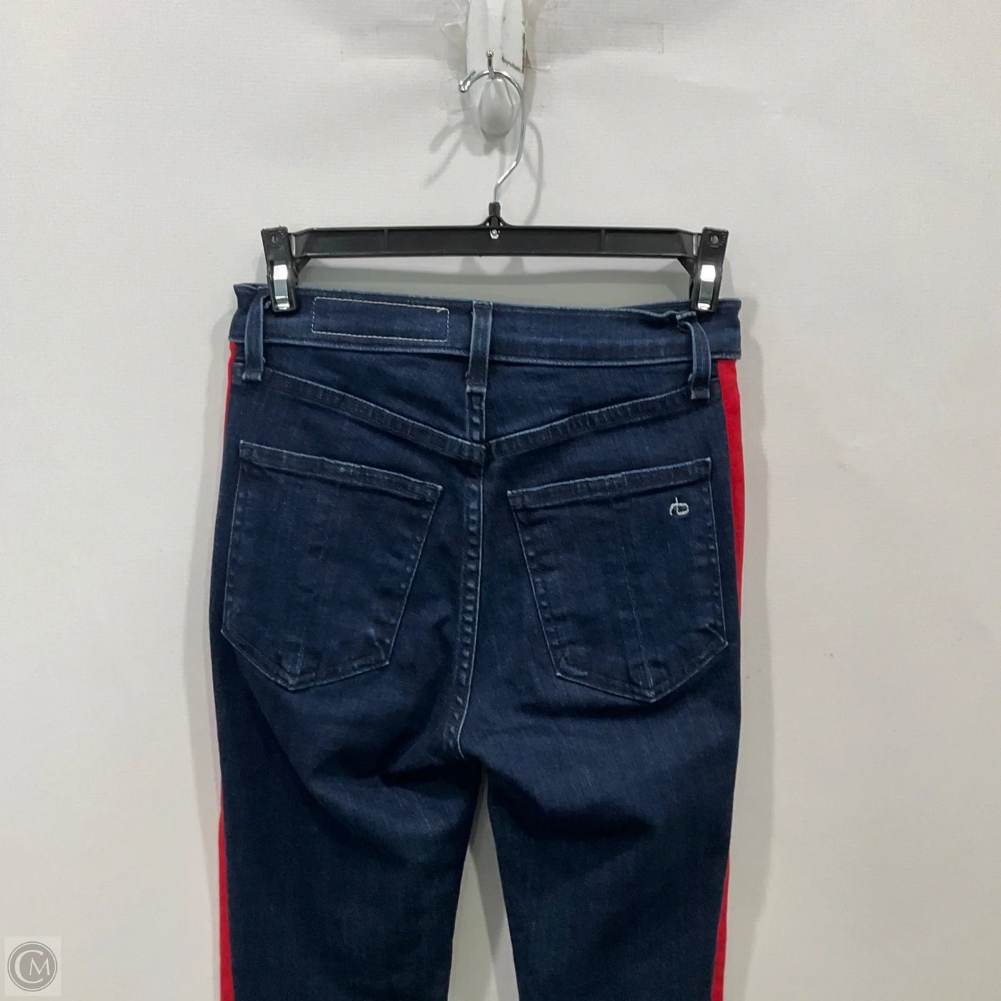 Jeans Straight By Rag & Bones Jeans In Blue & Red, Size: 2