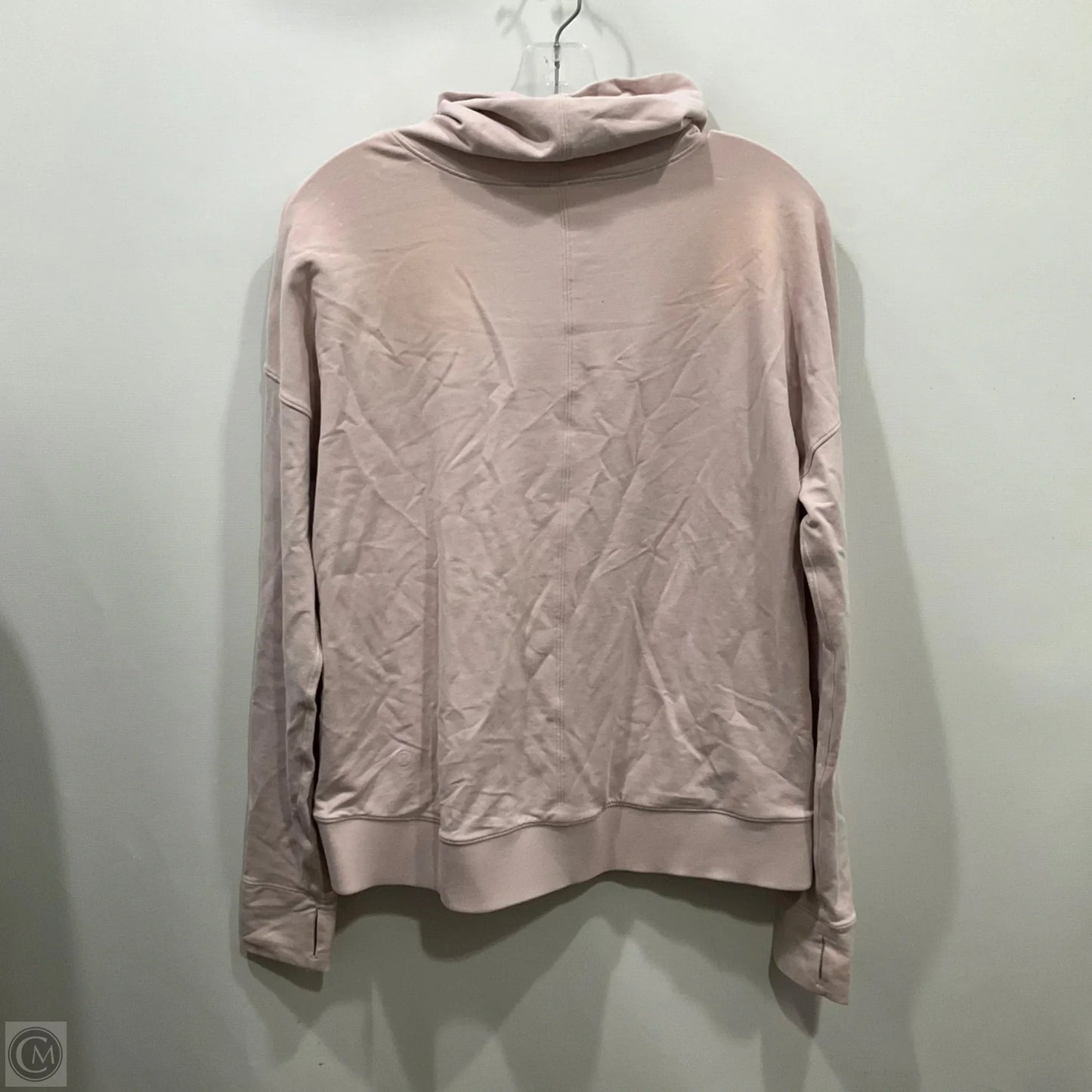 Athletic Top Long Sleeve Collar By Lululemon In Pink, Size: 6