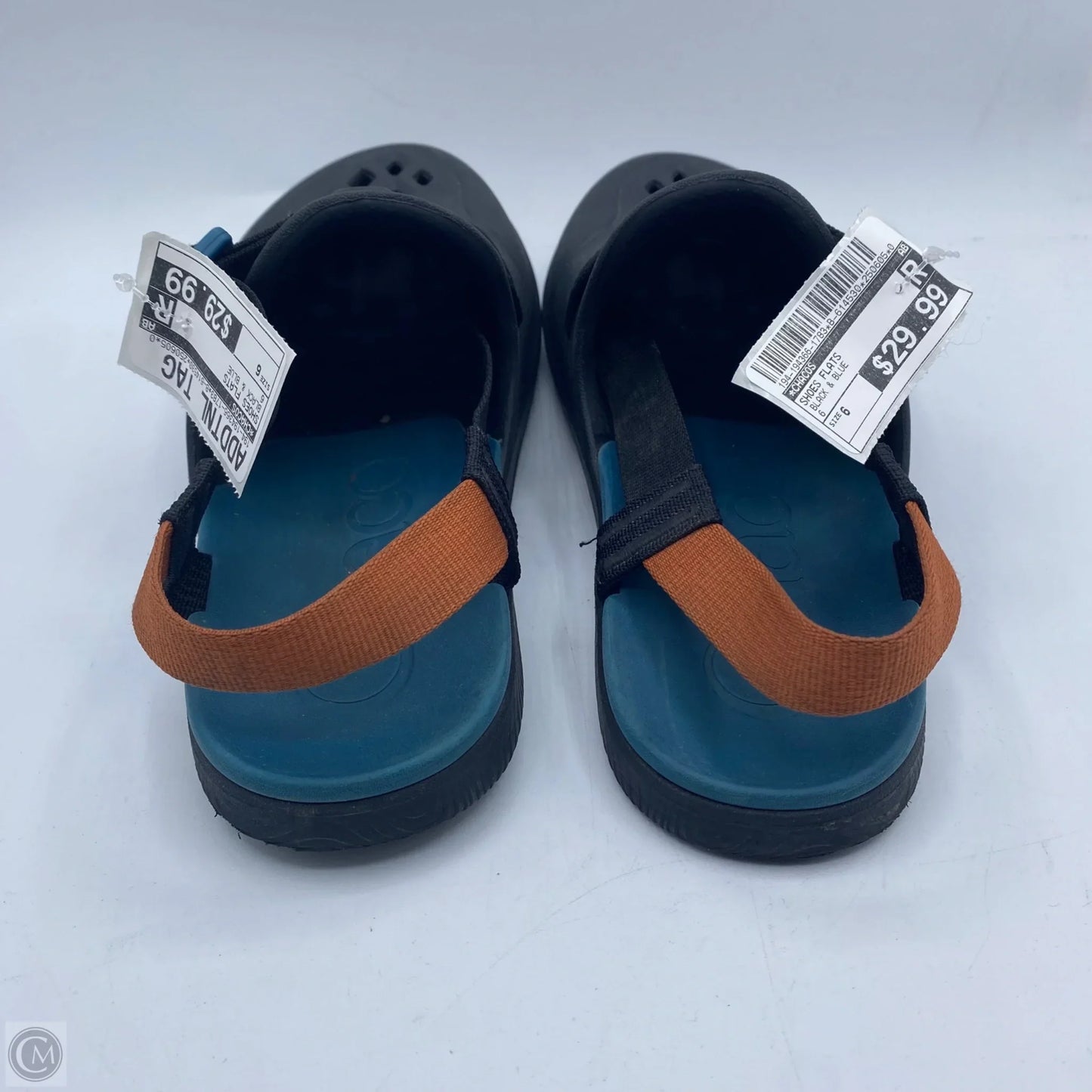 Sandals Flats By Chacos In Black & Blue, Size: 6