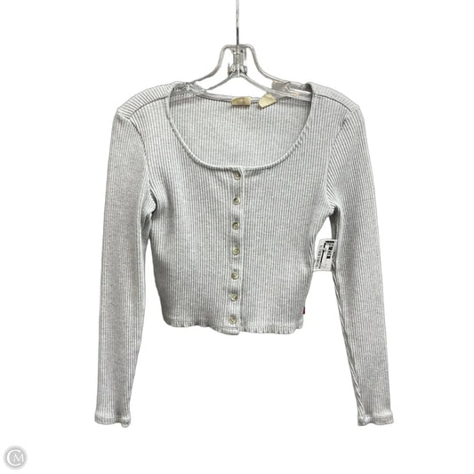 Top Long Sleeve By Levis In Grey, Size: S