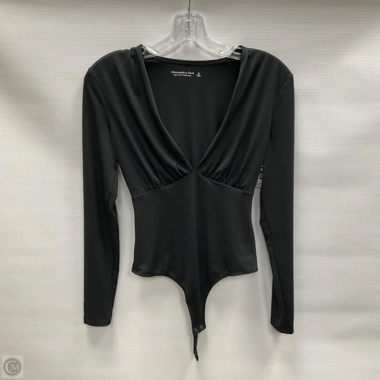 Top Long Sleeve By Abercrombie And Fitch In Black, Size: M