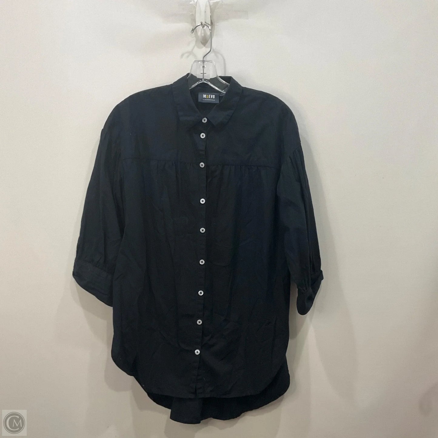 Top Long Sleeve By Maeve In Black, Size: M