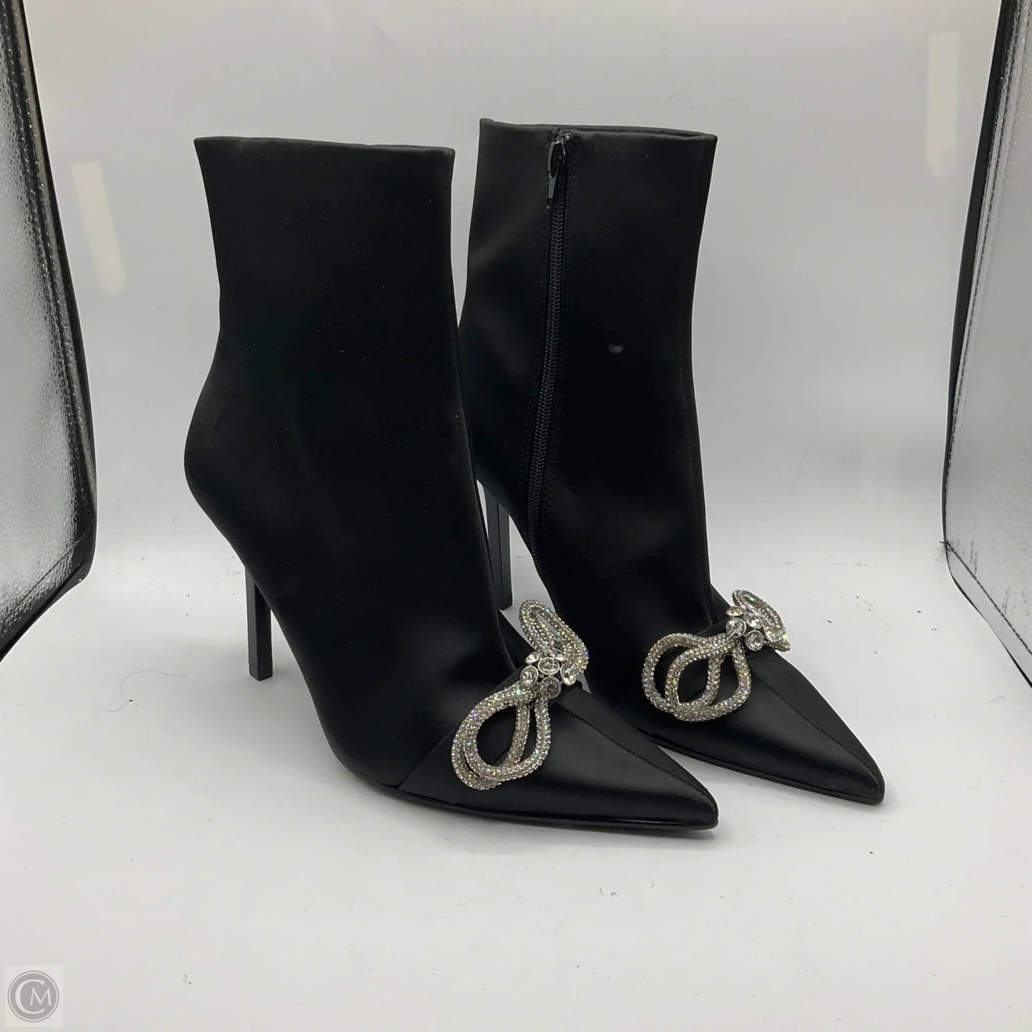 Boots Ankle Heels By Steve Madden In Black, Size: 9