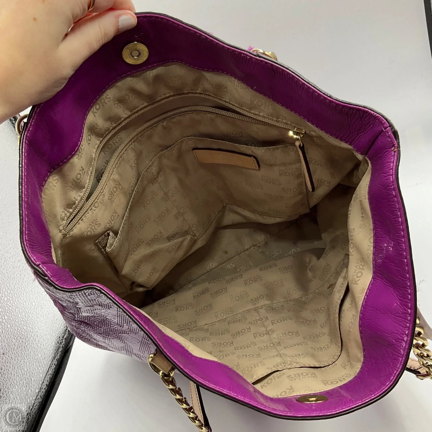 Handbag Designer By Michael Kors, Size: Medium