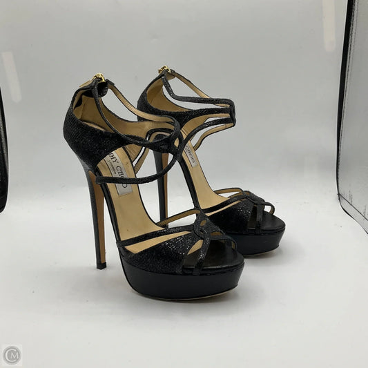 Shoes Luxury Designer By Jimmy Choo In Black, Size: 6