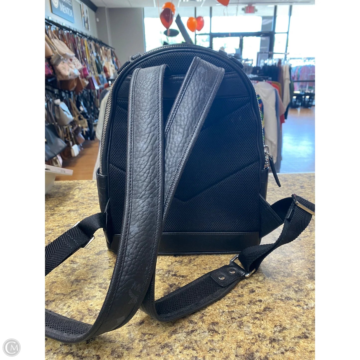 Backpack Luxury Designer By Mcm, Size: Medium