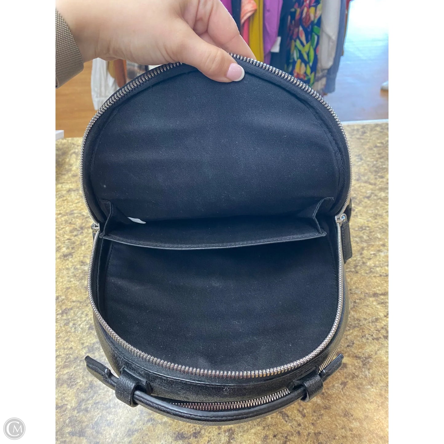 Backpack Luxury Designer By Mcm, Size: Medium