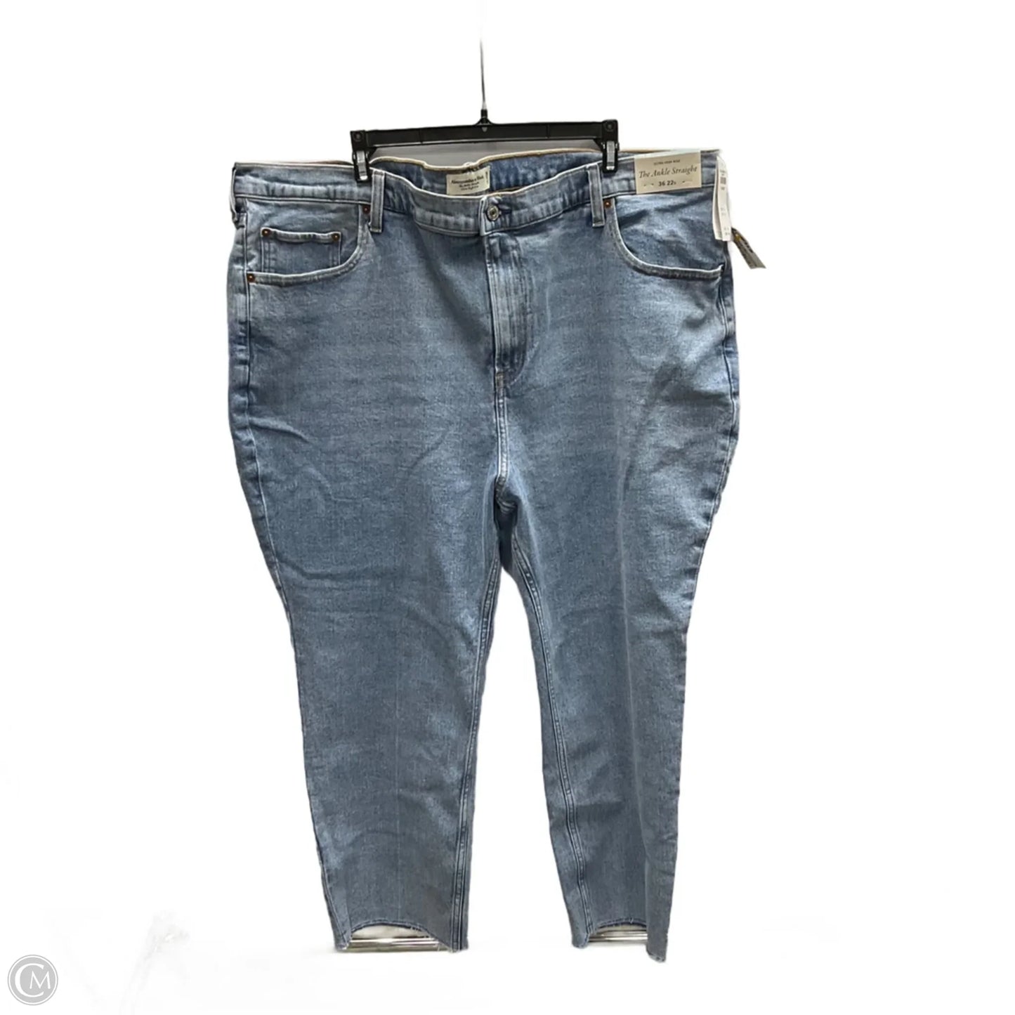 Jeans Wide Leg By Abercrombie And Fitch In Blue, Size: 22