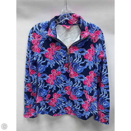 Jacket Designer By Lilly Pulitzer In Blue & Pink, Size: Xs