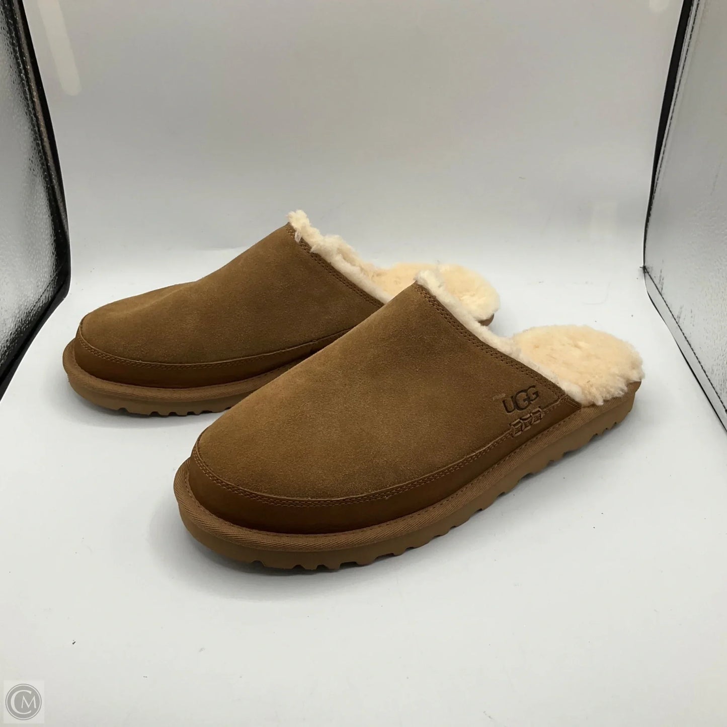 Slippers Designer By Ugg In Brown, Size: 11