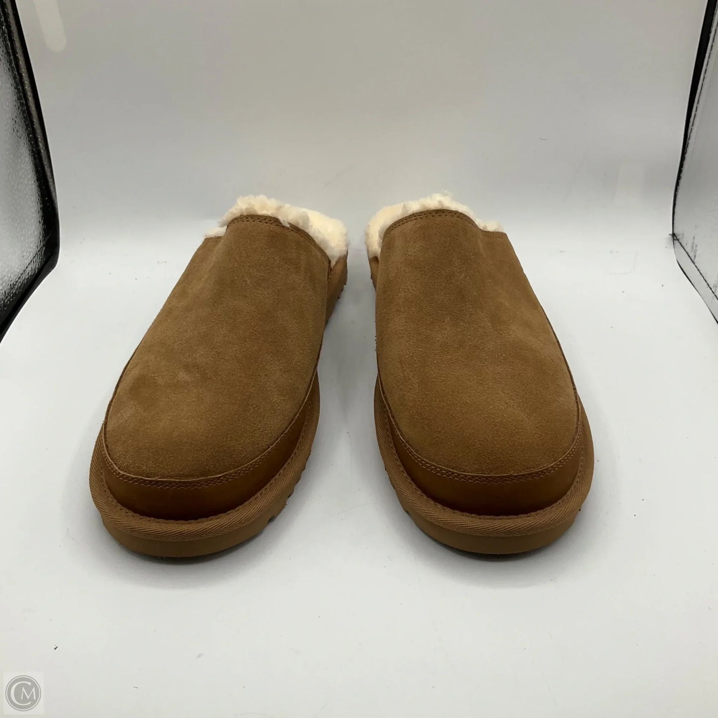 Slippers Designer By Ugg In Brown, Size: 11