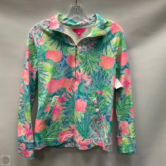 Jacket Designer By Lilly Pulitzer In Blue & Pink, Size: Xs