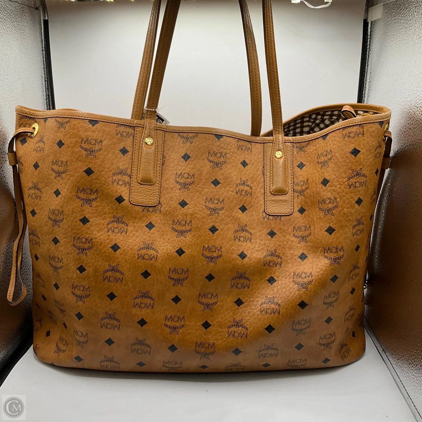 Handbag Luxury Designer By Mcm, Size: Large