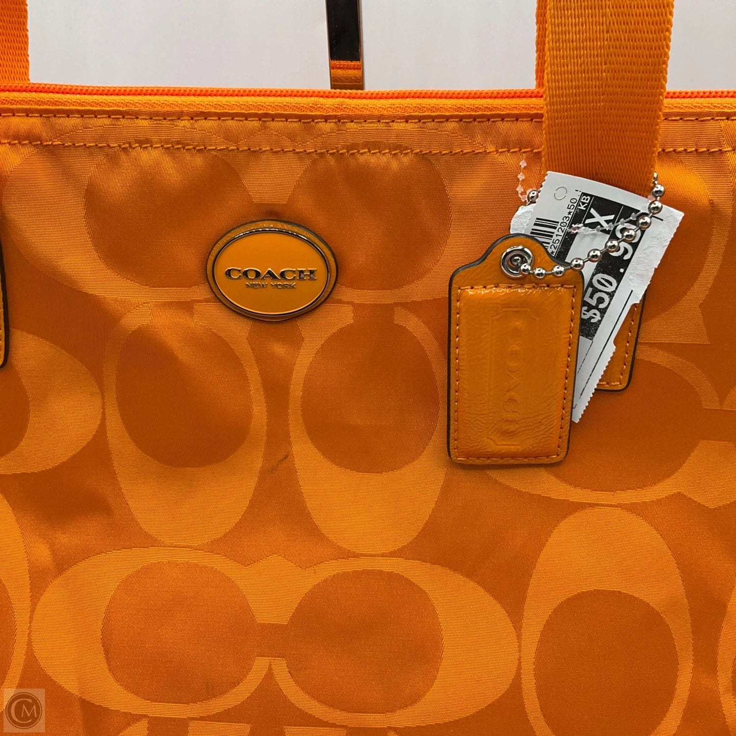 Tote Designer By Coach, Size: Large