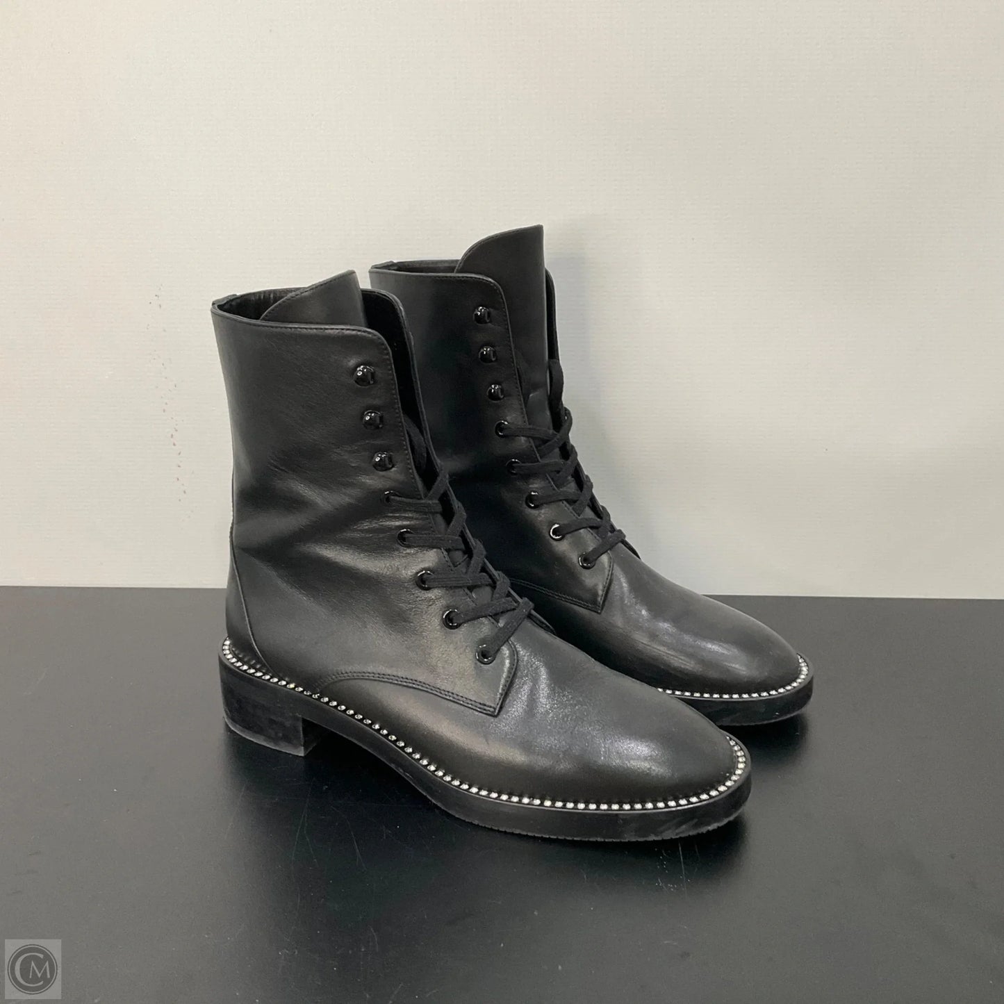 Boots Designer By Stuart Weitzman In Black, Size: 7.5