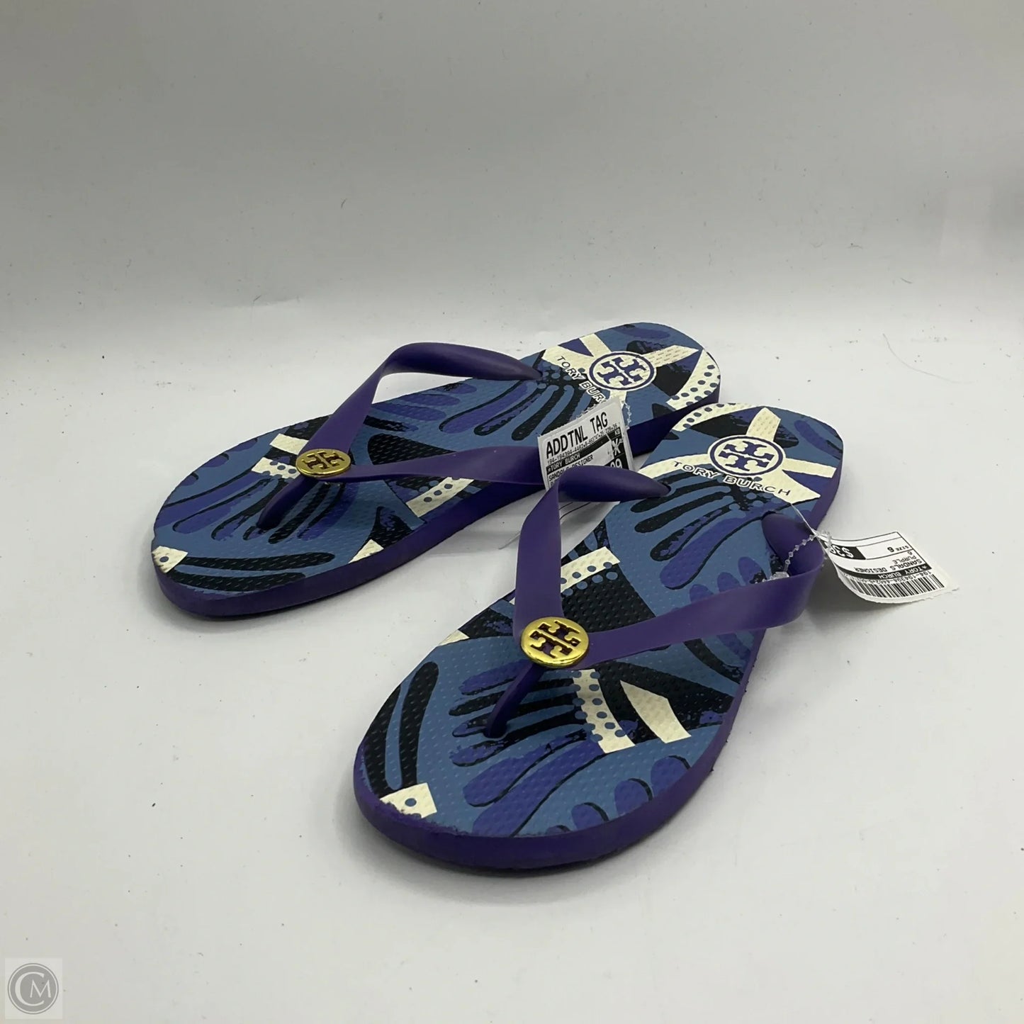 Sandals Designer By Tory Burch In Purple, Size: 6