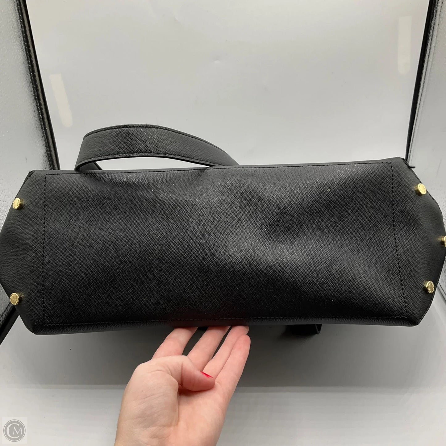 Handbag Leather By Calvin Klein, Size: Large