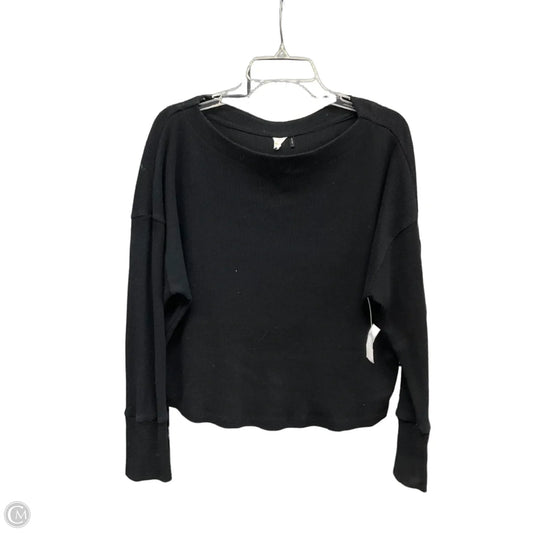 Top Long Sleeve By Anthropologie In Black, Size: L