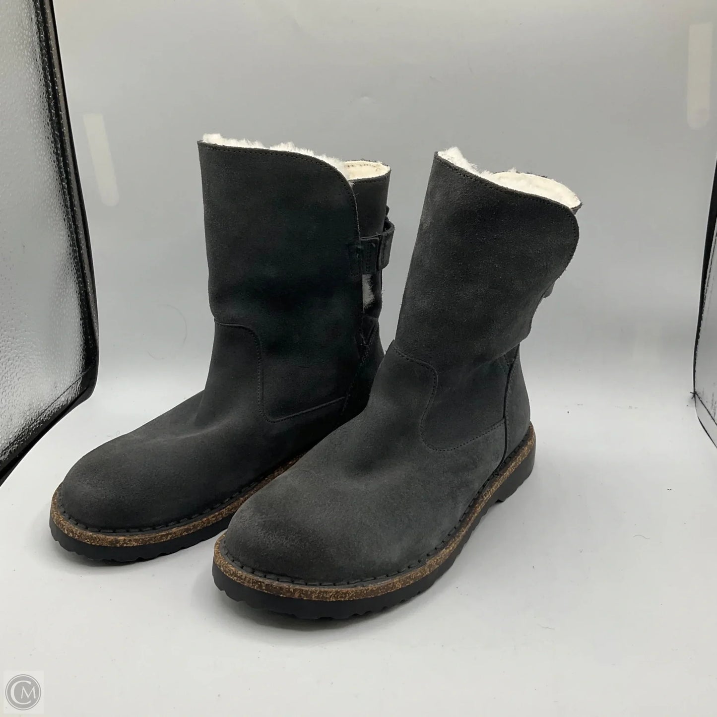 Boots Ankle Flats By Birkenstock In Grey, Size: 5