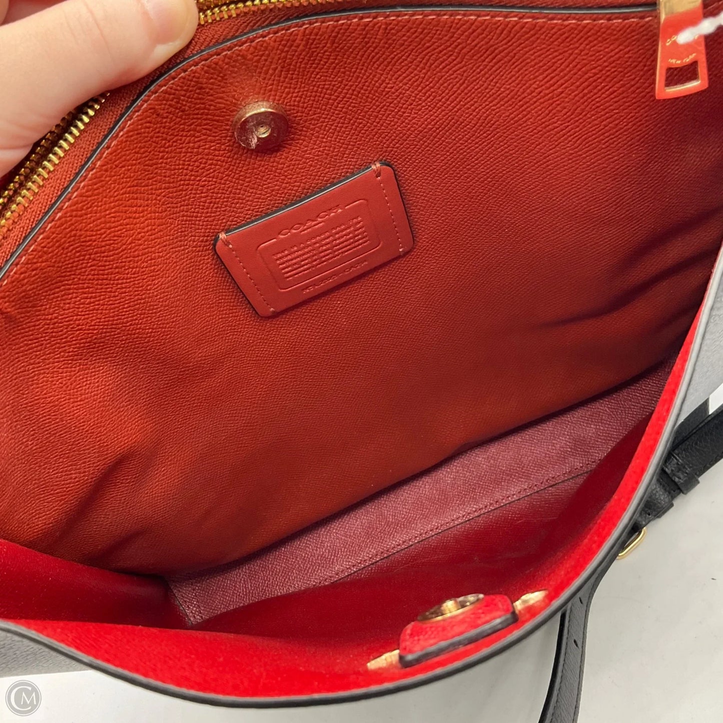 Crossbody Designer By Coach, Size: Large