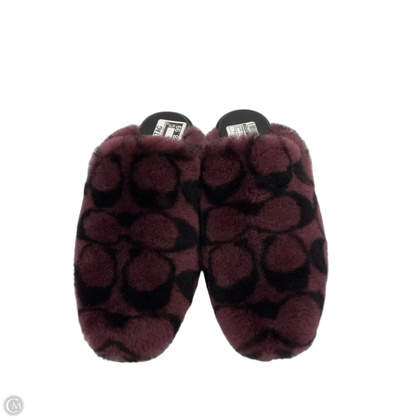 Sandals Designer By Coach In Black & Purple, Size: 8