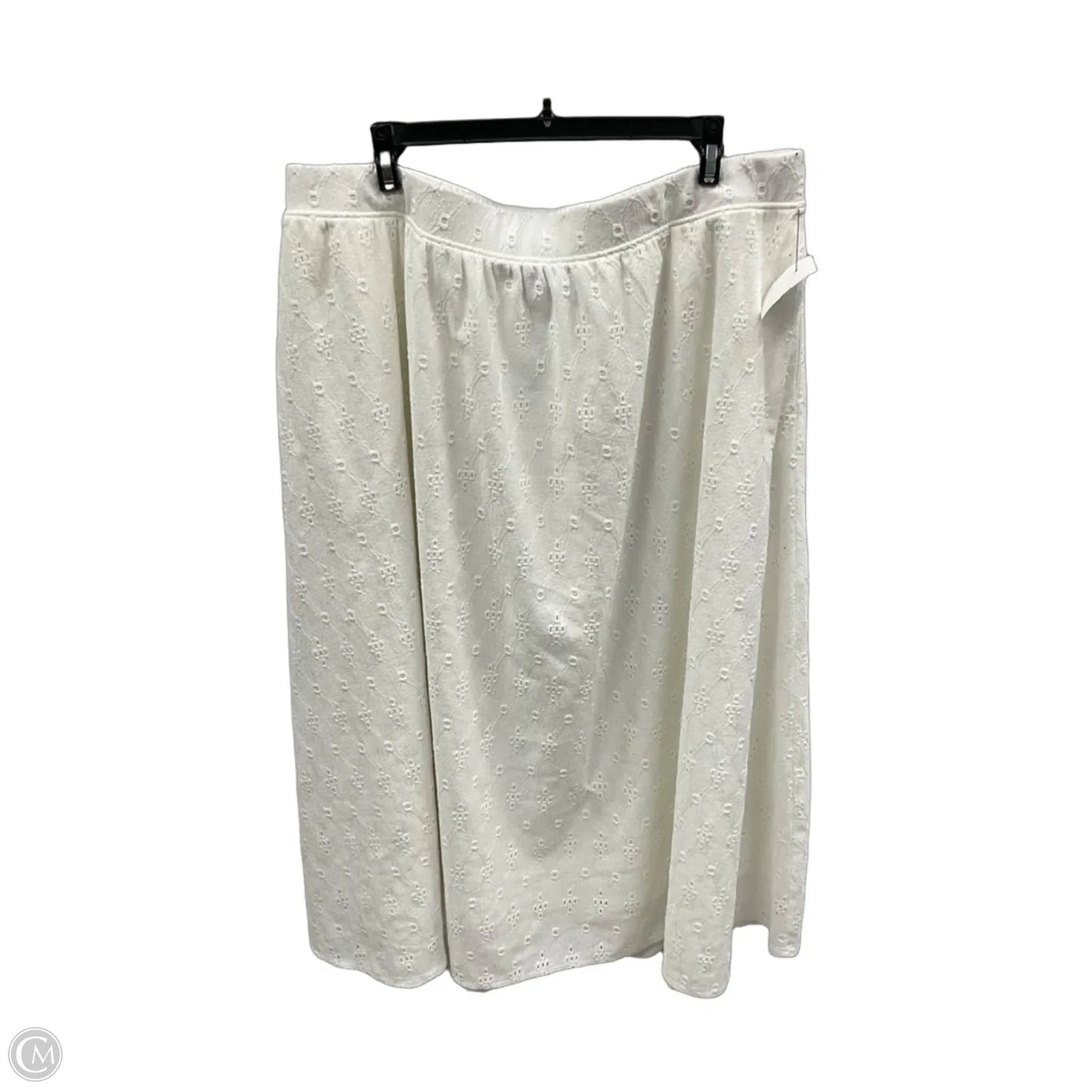 Skirt Maxi By Lane Bryant In White, Size: 18