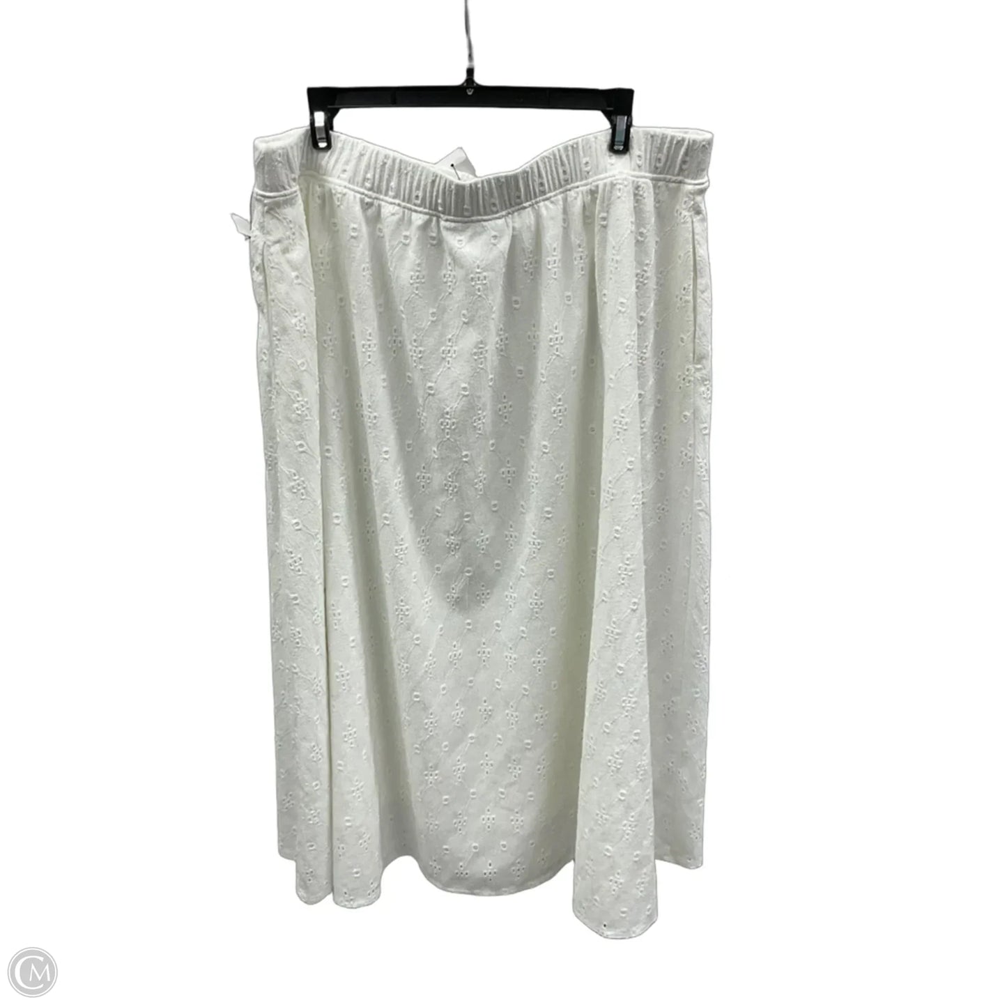 Skirt Maxi By Lane Bryant In White, Size: 18