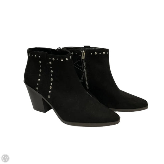 Boots Ankle Heels By Ana In Black, Size: 11