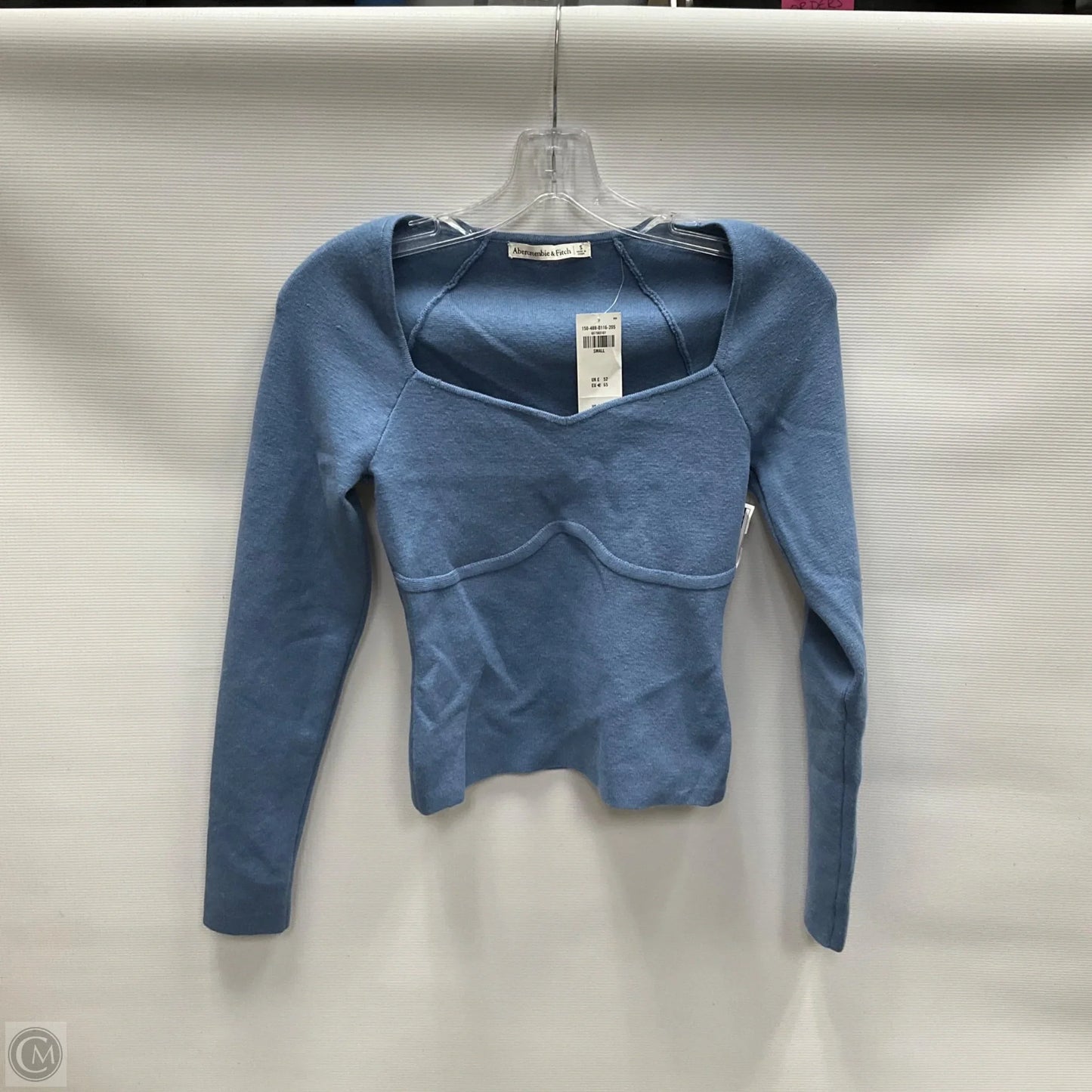 Top Long Sleeve By Abercrombie And Fitch In Blue, Size: S