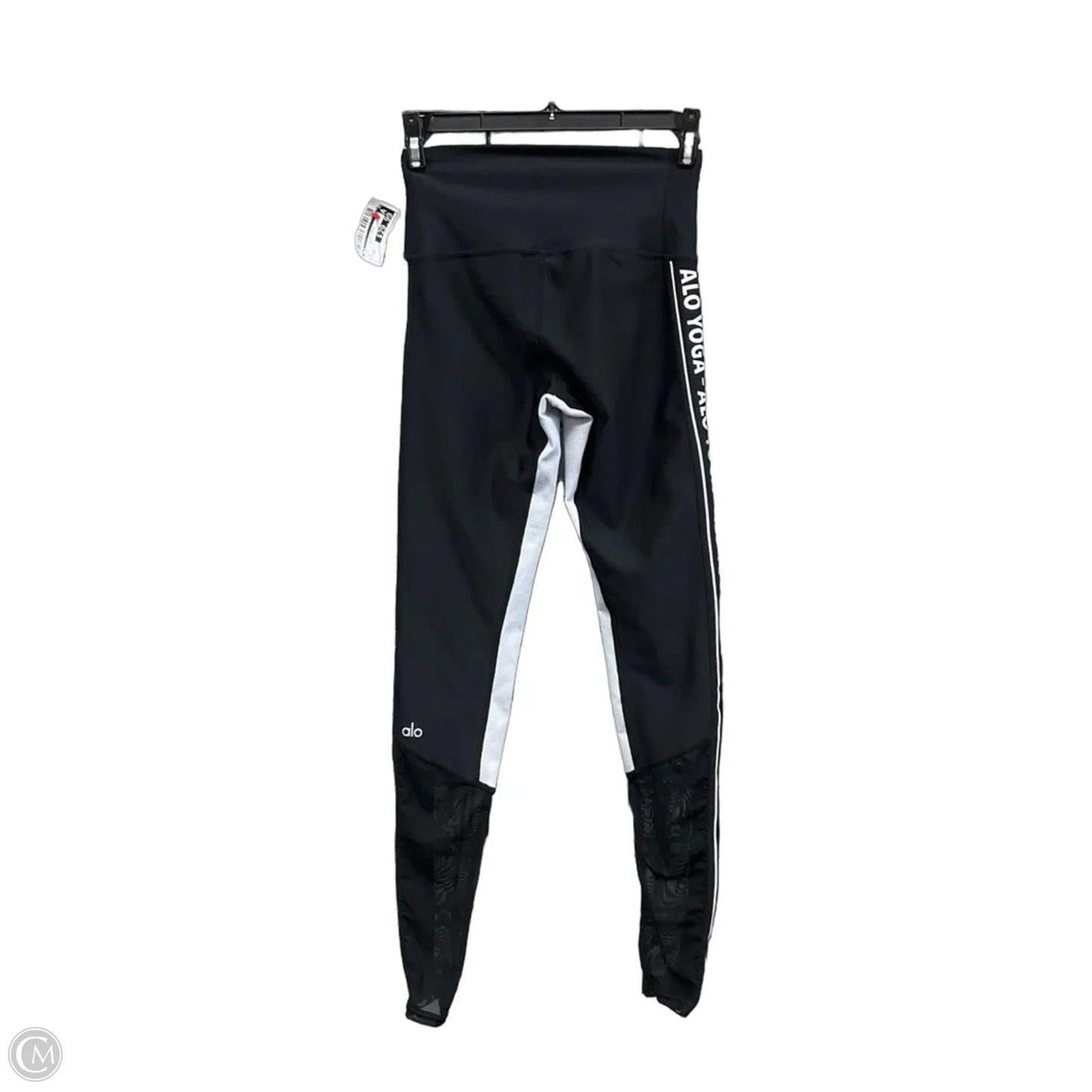 Athletic Leggings By Alo In Black & Grey, Size: Xs