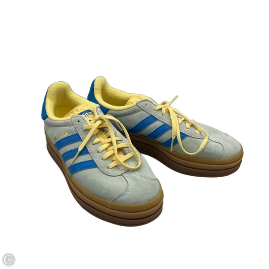 Shoes Sneakers By Adidas In Blue & Yellow, Size: 9