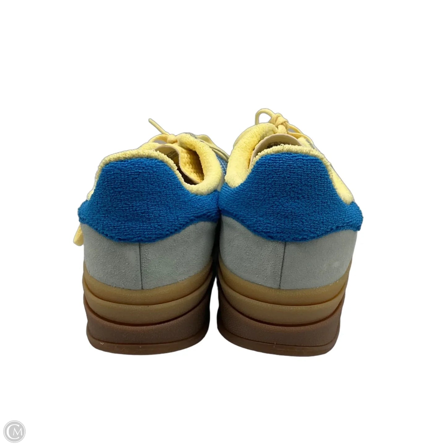Shoes Sneakers By Adidas In Blue & Yellow, Size: 9