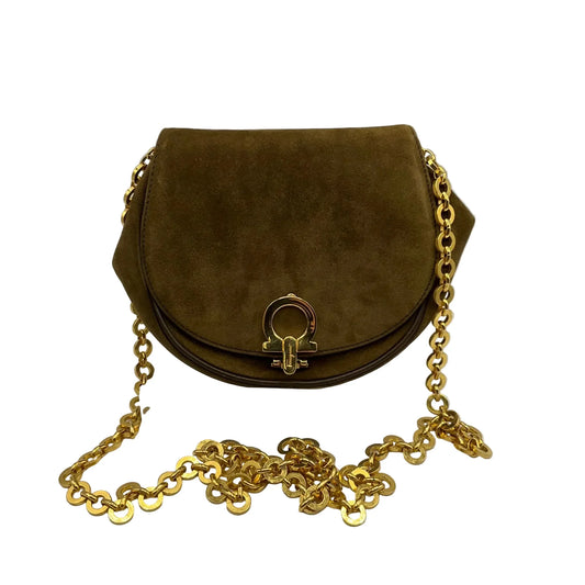 Crossbody Luxury Designer By Ferragamo, Size: Small