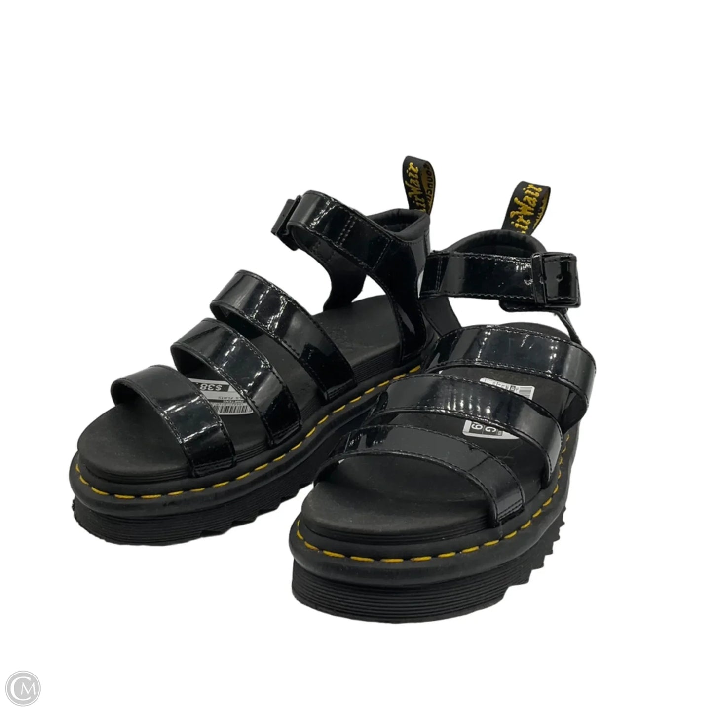 Sandals Flats By Dr Martens In Black, Size: 8