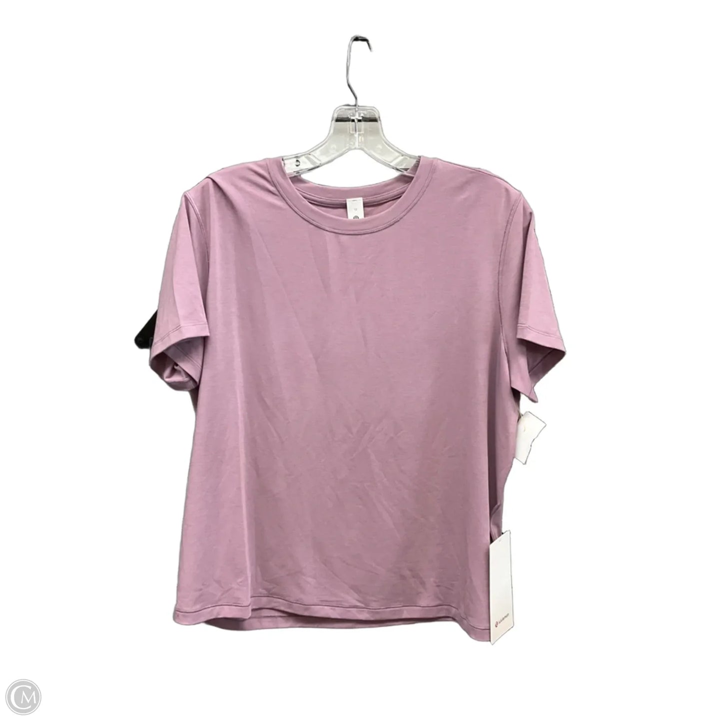 Athletic Top Short Sleeve By Lululemon In Purple, Size: 12