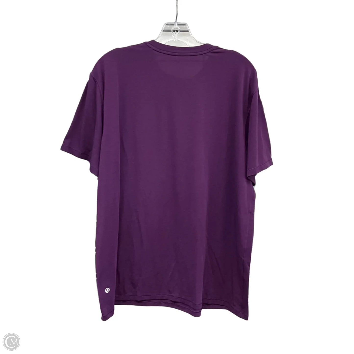 Athletic Top Short Sleeve By Lululemon In Purple, Size: 18