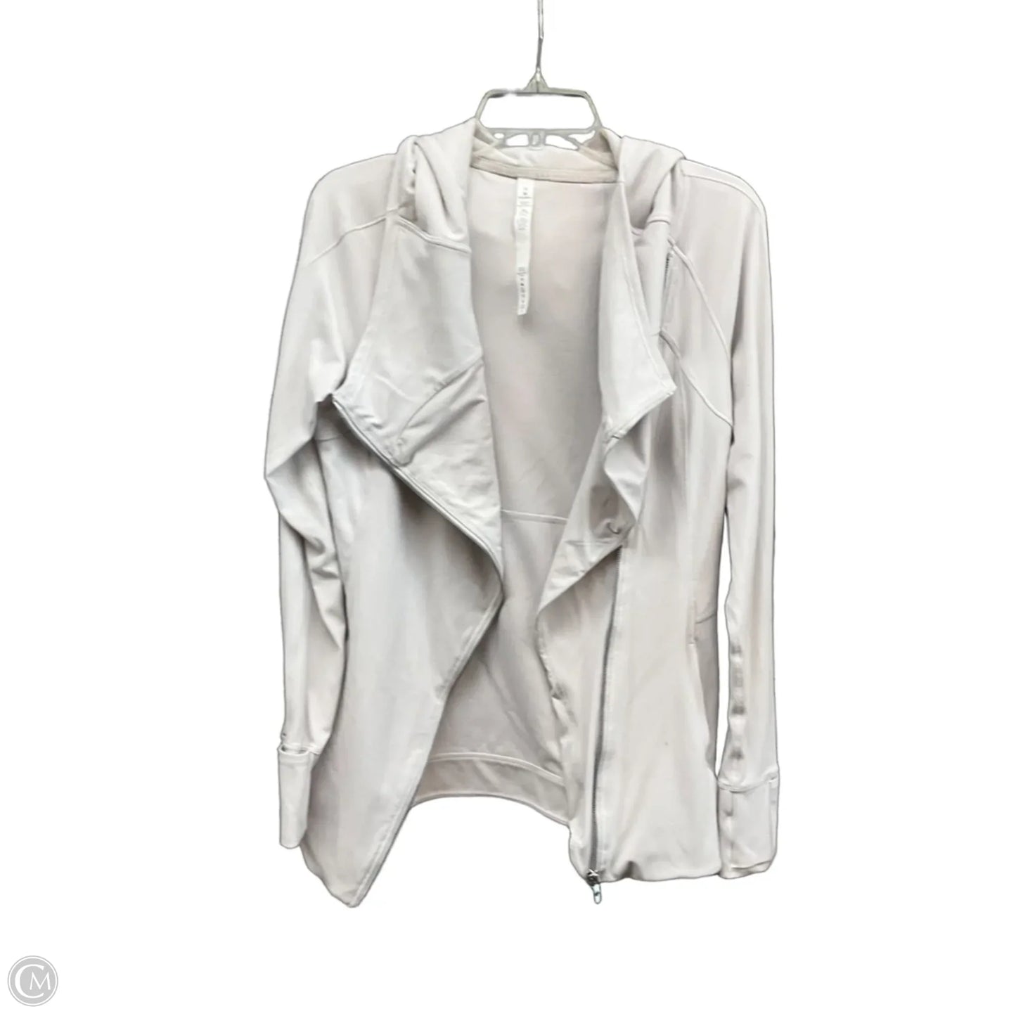 Athletic Jacket By Lululemon In Cream, Size: 10
