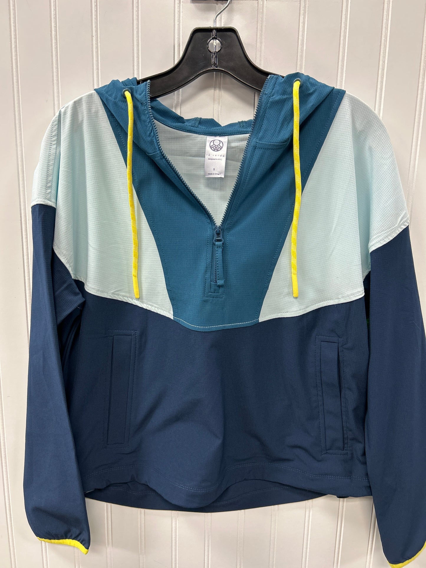 Athletic Jacket By Te Verde In Blue, Size:S