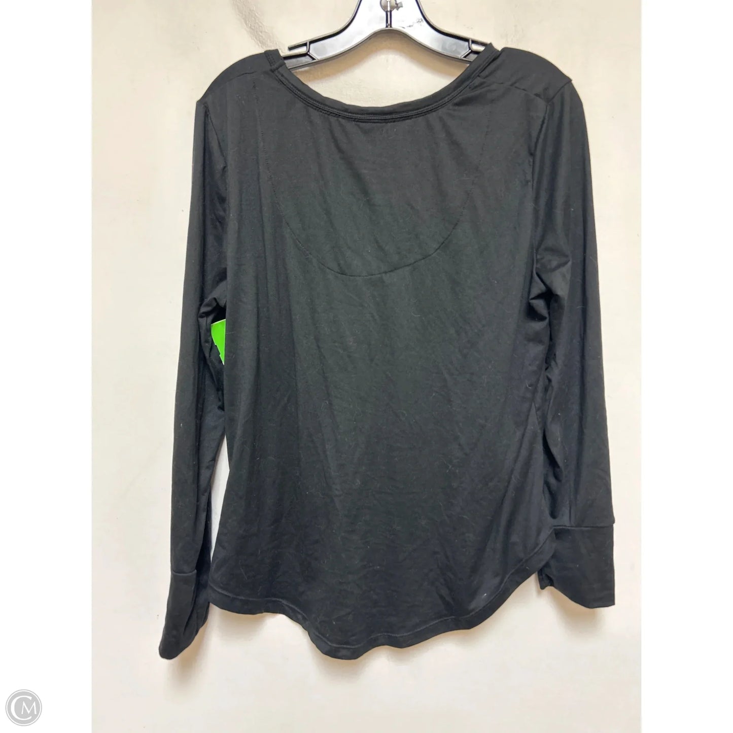Top Long Sleeve Basic By Clothes Mentor In Black, Size: L